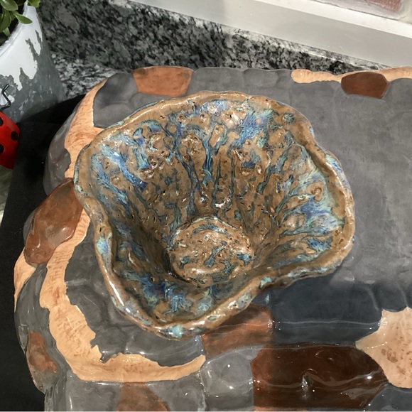 Handcrafted - Stunning - Beautiful - Ceramic Bowl - Vase - Candle Holder - RARE - Picture 6 of 14